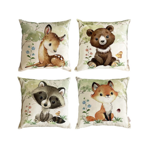 Alle 4 puder samlet Pudebetræk - 4 stk