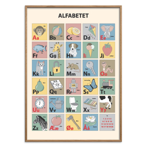 Douce-Lys-eg-A.jpg Alfabet plakat - DOUCE, flere størrelser